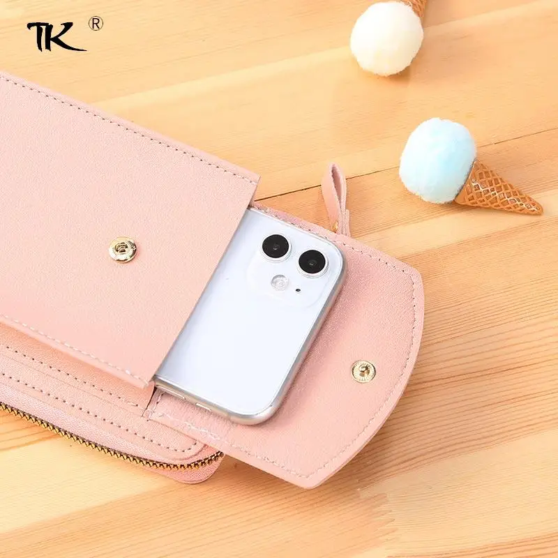

Mini Single Shoulder Crossbody Cell Phone Bag Versatile Multi Layer Card Position Card Bag Multifunctional Female Bag Outdoor