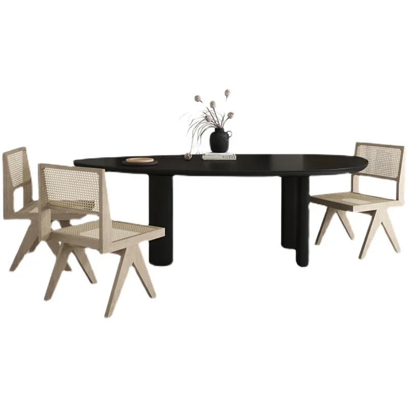 

Нордический обеденный стол YY из массива дерева, креативный минималистичный длинный стол, Роскошный Домашний Светильник для маленькой квартиры