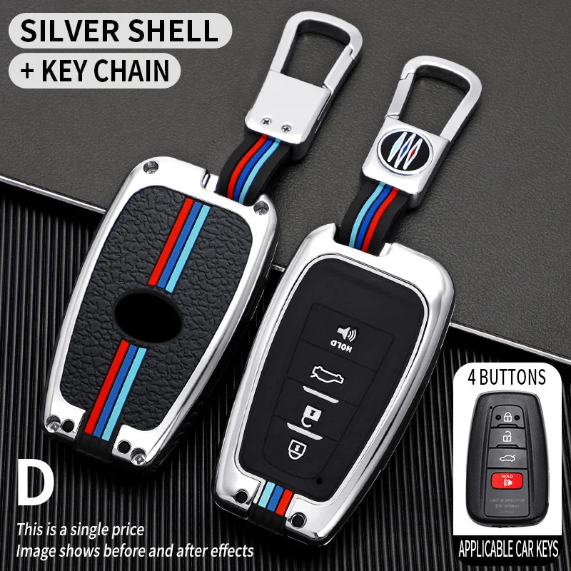 

Car Key Case Cover For Toyota Prius Camry Corolla C-HR CHR RAV4 Prado Izoa Levin Avalon 2018 2019 2020 Key Shells Accessories