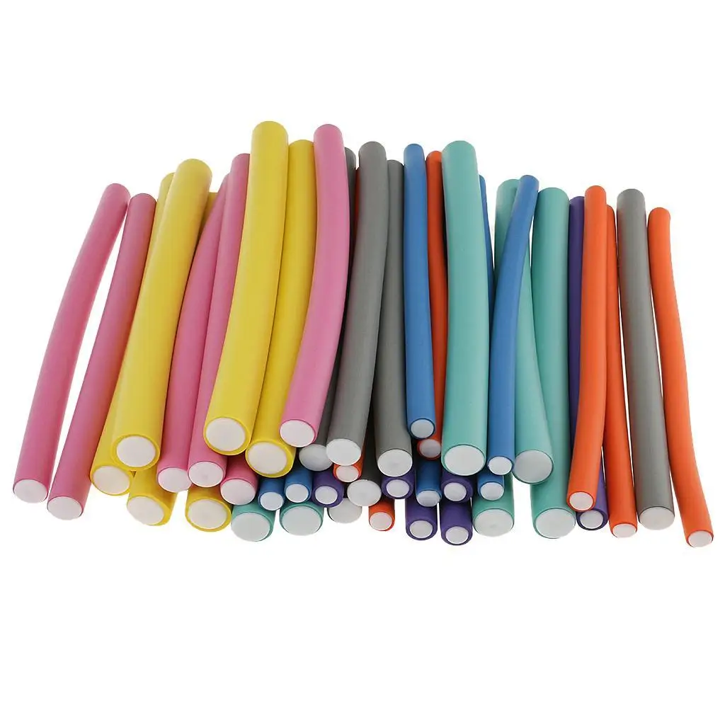 

4 Flexible Lightweight Sponge Twist Hair Rollers Rods 24cm 7/8'' , 11/16'' , 5/8'' , 9/16'' , 1/2'' , 7/16'' , 3/8''