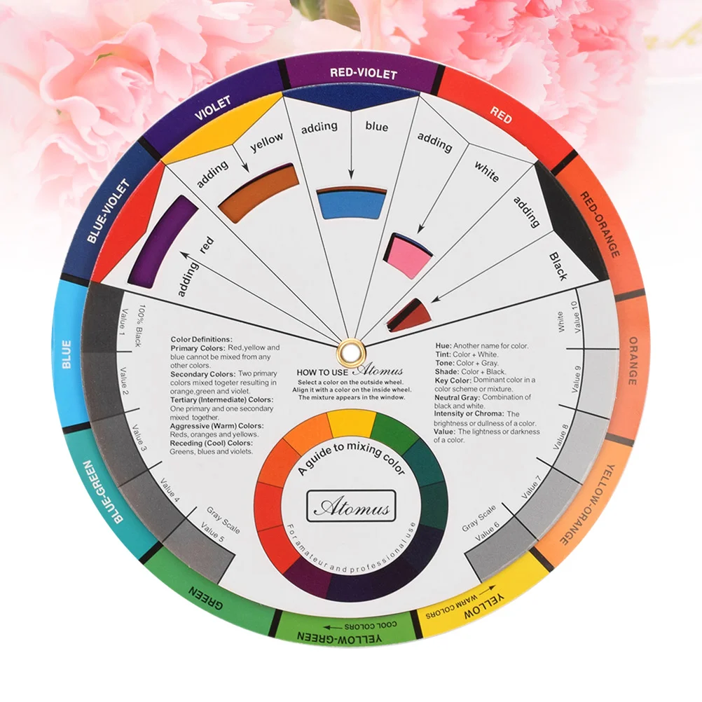 

Color Card Tattoo Tattoo Tattoo Tattoo Tattoo Pocket Colour Wheel for Makeup Creative Color Wheel Mixing Color Wheel Colour