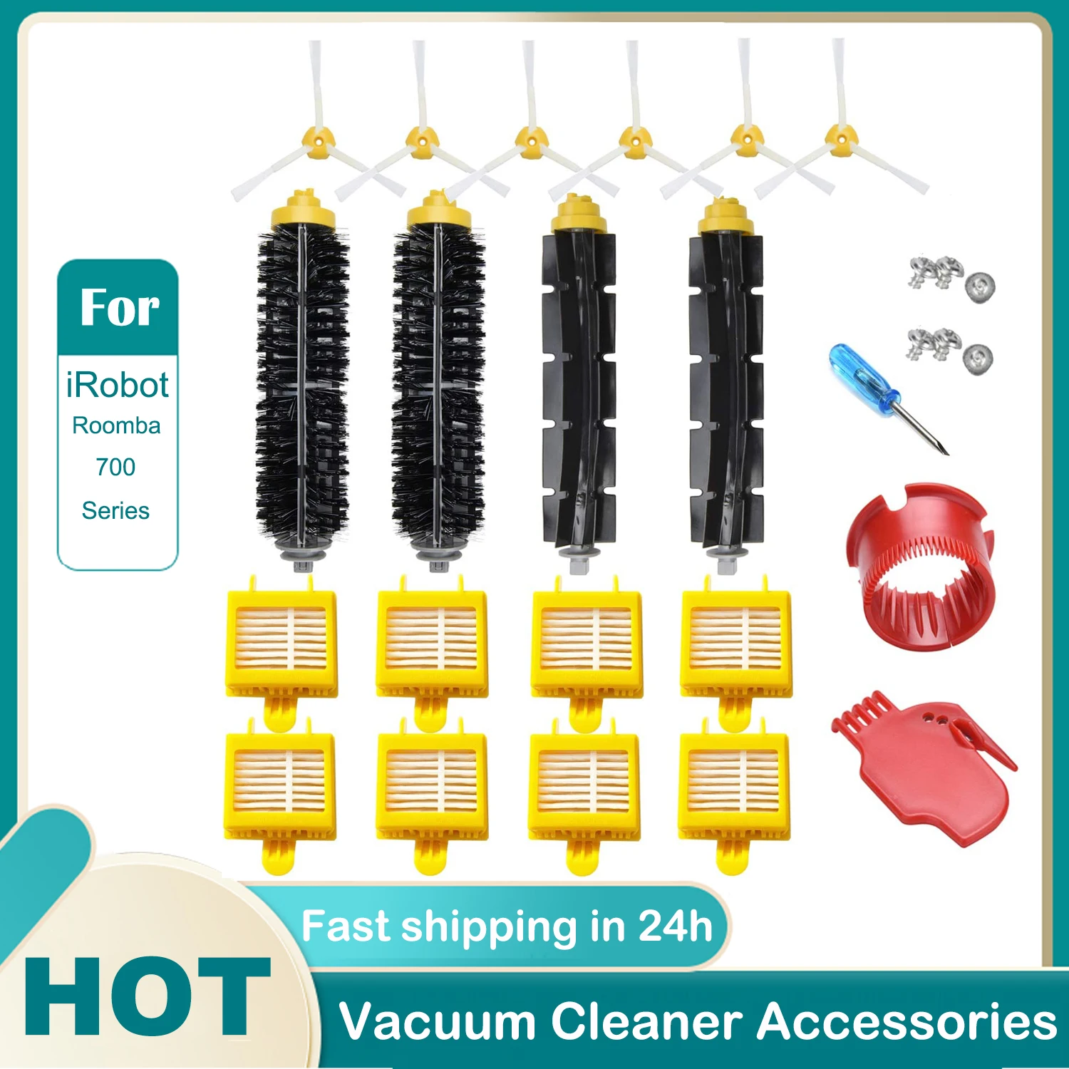 

For IRobot Roomba 700 Series Replacement kit 760 770 772 774 775 776 780 782 785 786 790 Accessories Brush roll filters brush