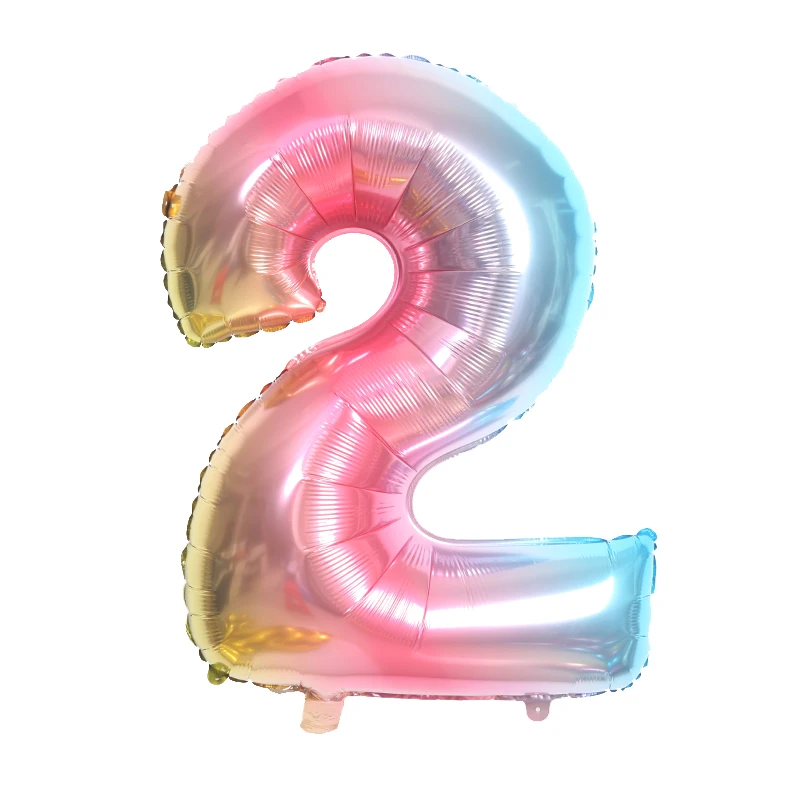 32/40 дюймов цифры алюминиевый пленочный шар детский праздник день рождения