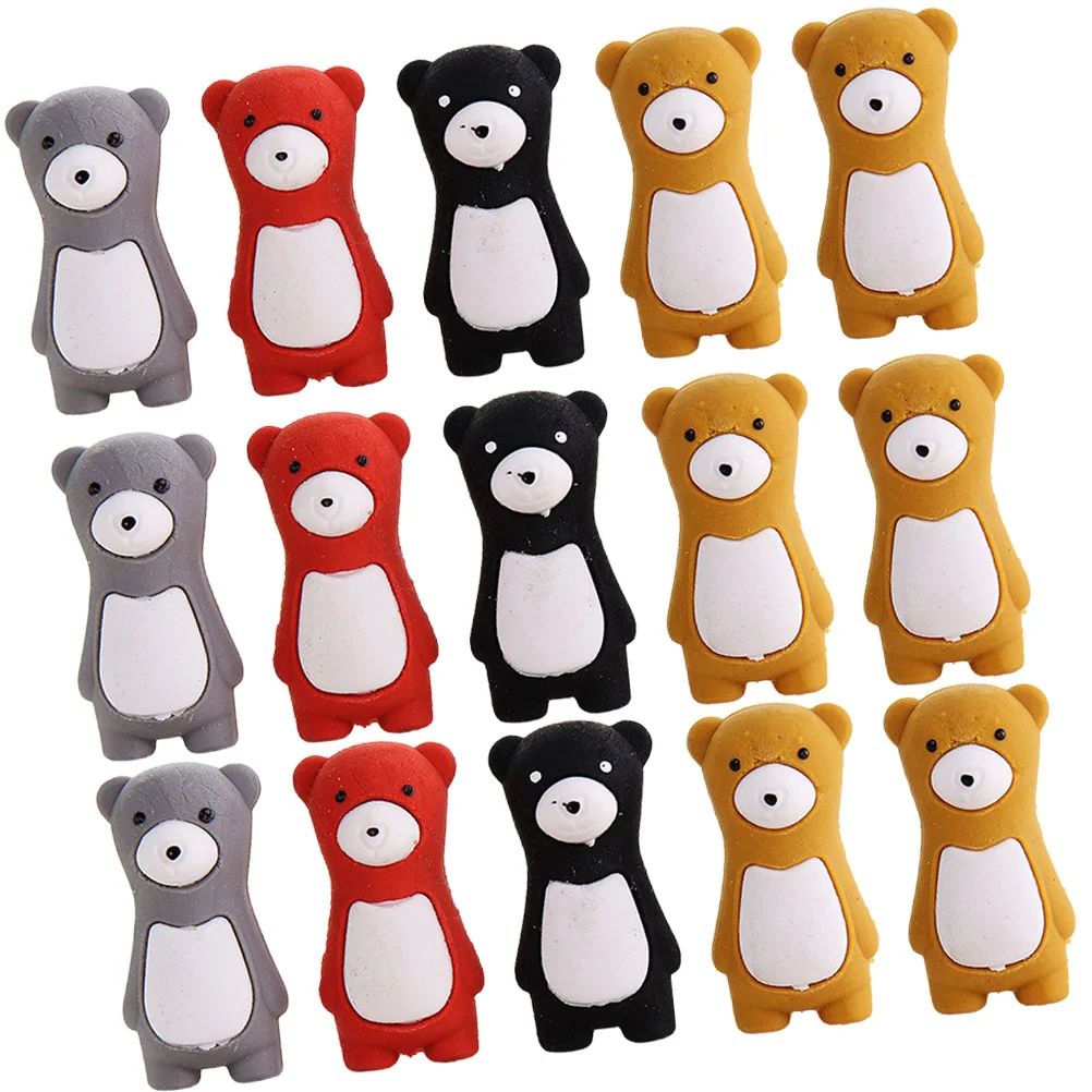 

Accessories Cartoon Animal Erasers Delicate Animals Award Drawing Supplies Bear
