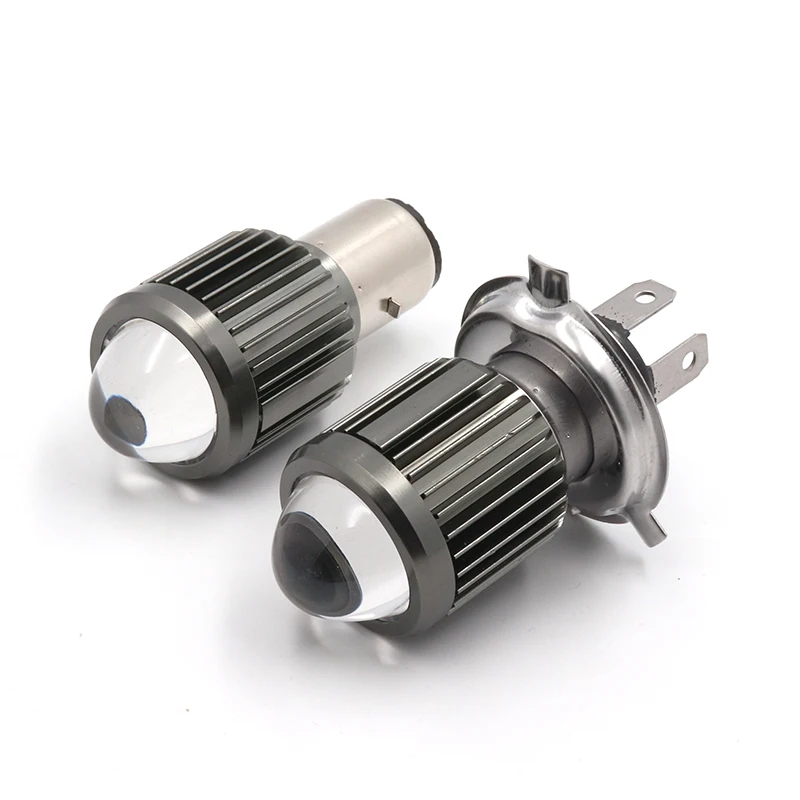 

Car Motorcycle Headlight BA20D H4 LED Bulb High Low Beam Motorbike White 3000K Yellow 6000K ATV Accessories Lens Fog Light
