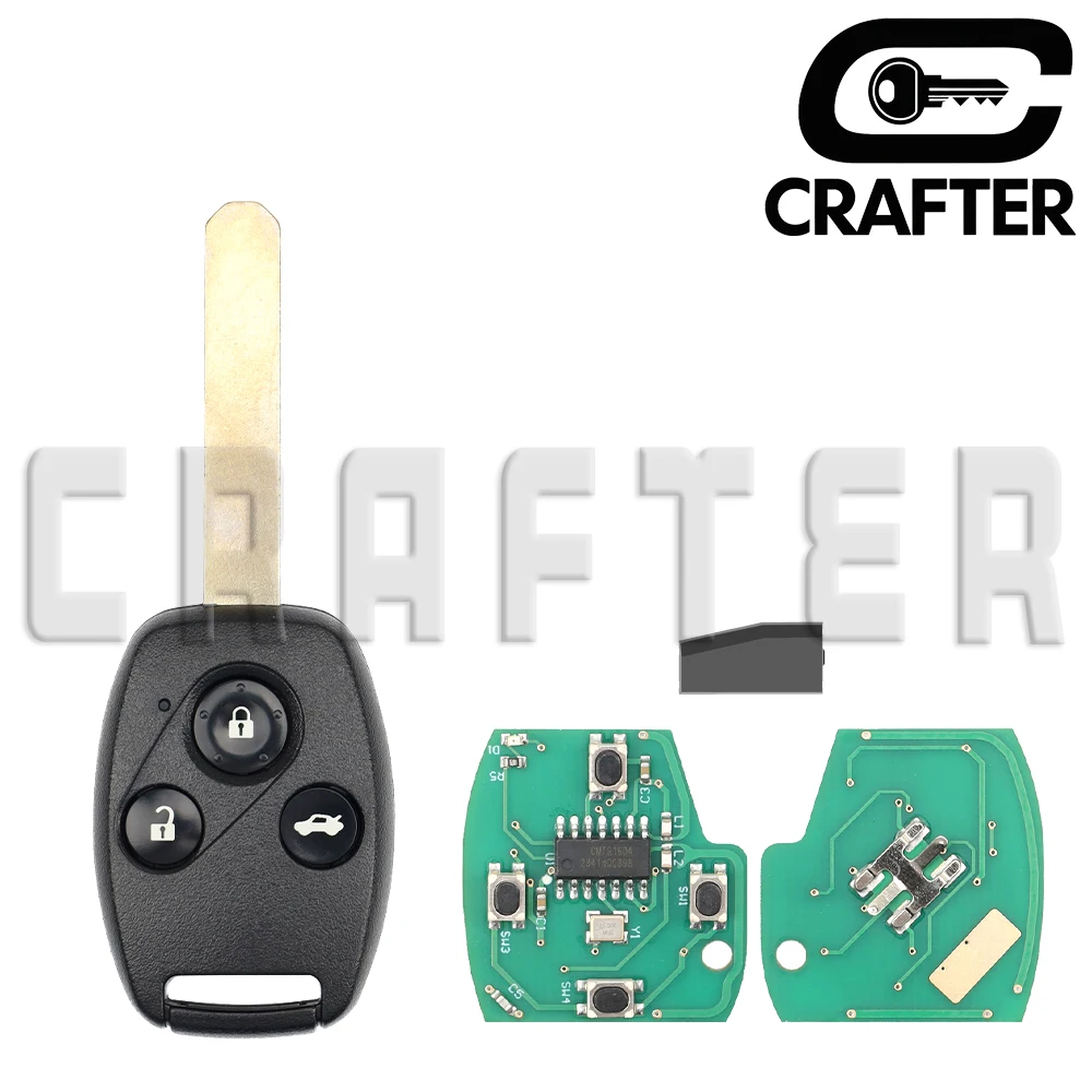 

Ключ Crafters OUCG8D-380H/382H/384H-A 313,8/315/433 МГц ID 46/48/8E дистанционный CarKey для Honda Civic Accord CR-V Pilot Odyssey KeyCut