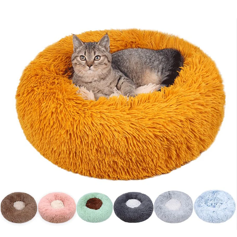 Super Soft Dog Bed Plush Cat Mat Dog Beds For Large Dogs Bed Labradors House Round Cushion Pet Product Accessories