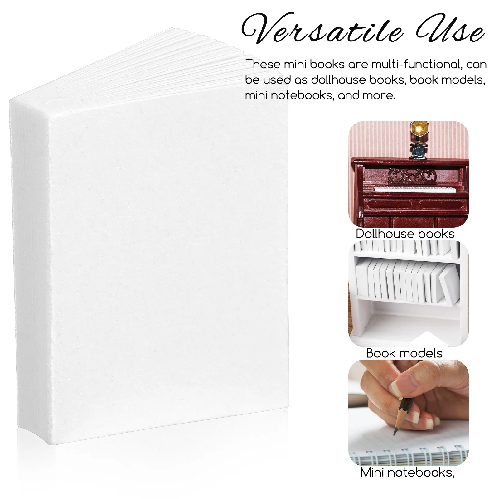 Миниатюрные чистые книги в масштабе 1:12 искусственная модель кукольного домика