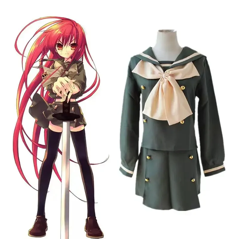 

Anime Shakugan No Shana Cosplay Costume Shana School Uniform JK Outfits Halloween Costumes Wig For Women