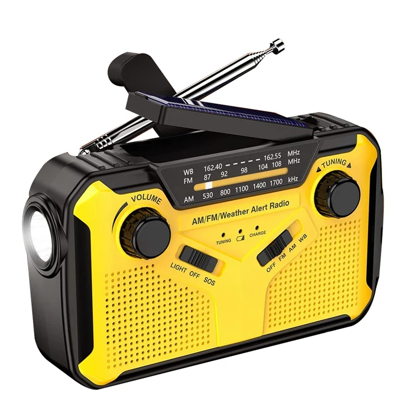 

Радиоприемник на солнечной батарее, AM/FM, со светодиодным фонариком