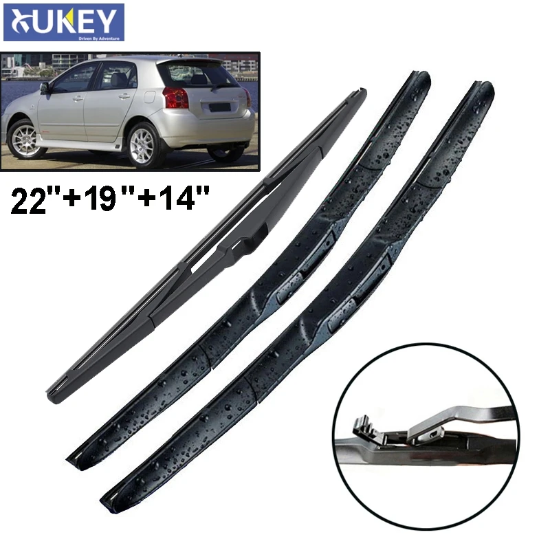 

Комплект щеток стеклоочистителя Xukey для Toyota Corolla 120 хэтчбек 2007 2006 2005 2004 2003 2002 22 "19" 14"