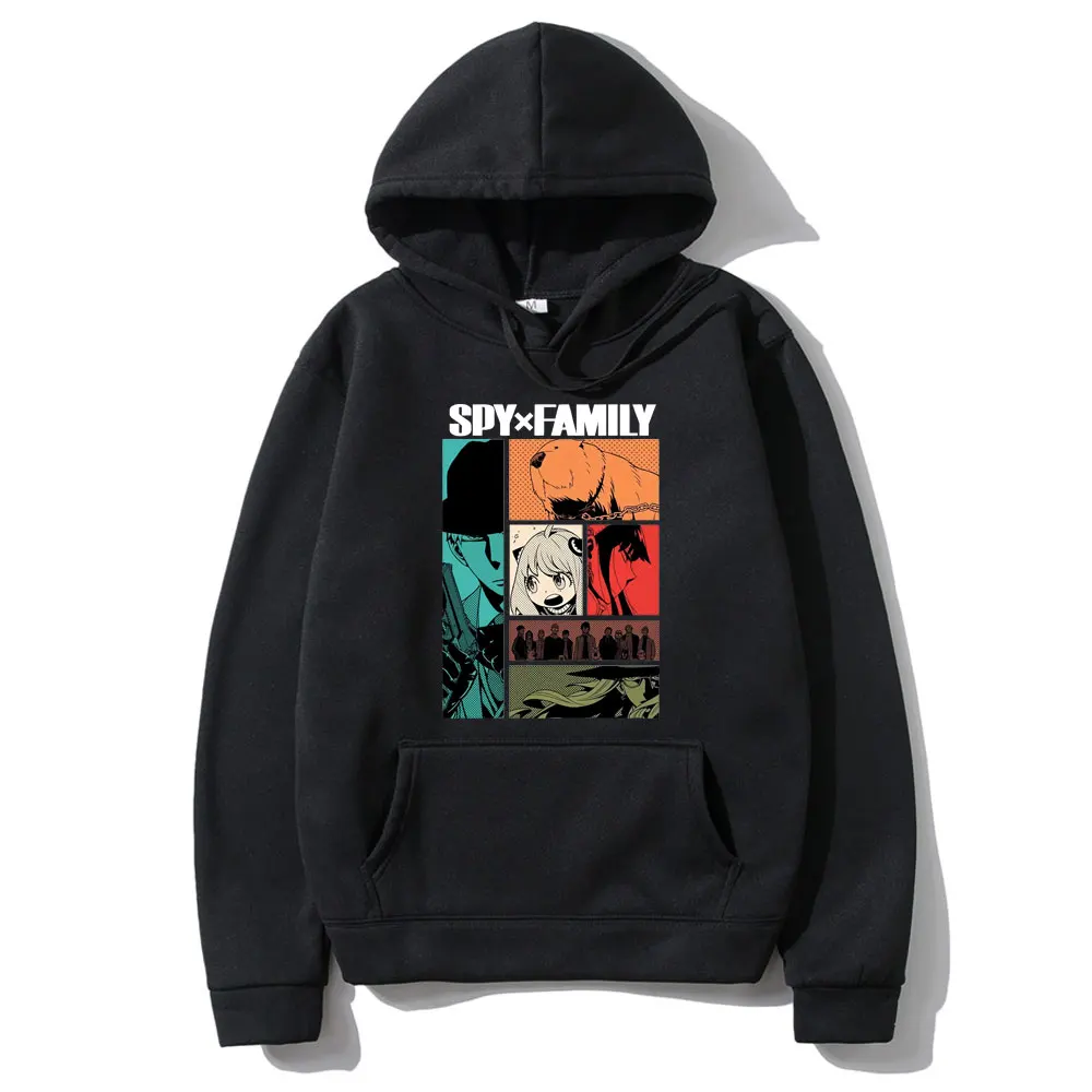 

Anime Aesthetic Spy X Family Anya Forger Yor Forger Loid Forger Bond Forger Print Hoodie Men Women Fashion Casual Loose Hoodies