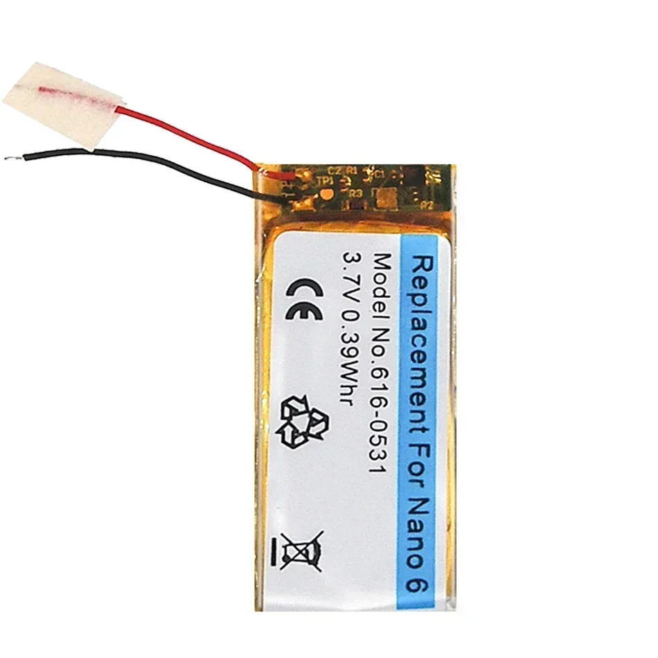 616-0531 Сменный аккумулятор для IPod Nano 6 6-го поколения 8 ГБ 16 Nano6/Nano 4 4-го поколения/Nano 7