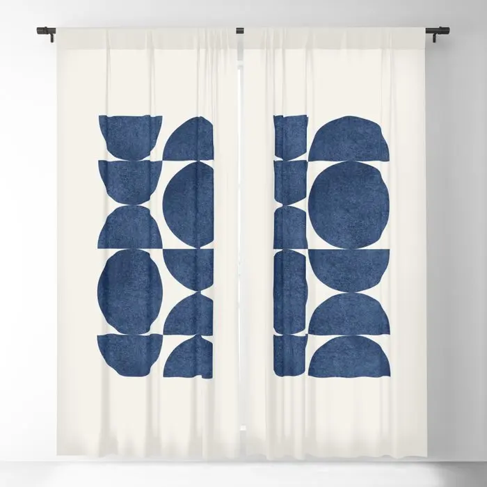 

Синие темно-синие современные светонепроницаемые шторы Navia среднего века оконные шторы с 3D принтом для спальни гостиной декоративные оконн...