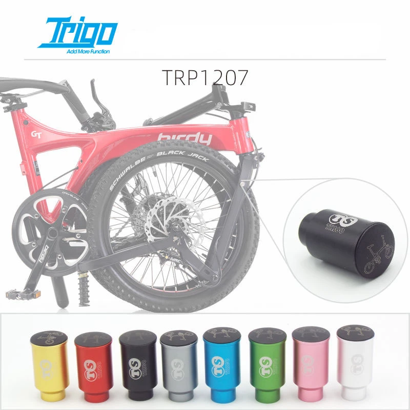 TRIGO TRP1207 Faltrad Vorne Gabel Quick Release Licht Halter CNC Aluminium Legierung Für Birdy 11,3g Fahrrad Teile