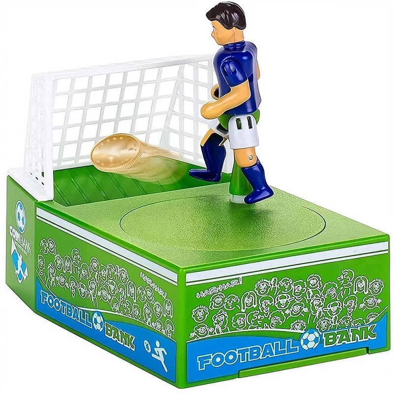 

Cartoon Soccer Shooting Coin Piggy Bank Toy Electric Football Athlete Doll Goal Kick Coins Piggy Bank for Children Boy Girl Gift