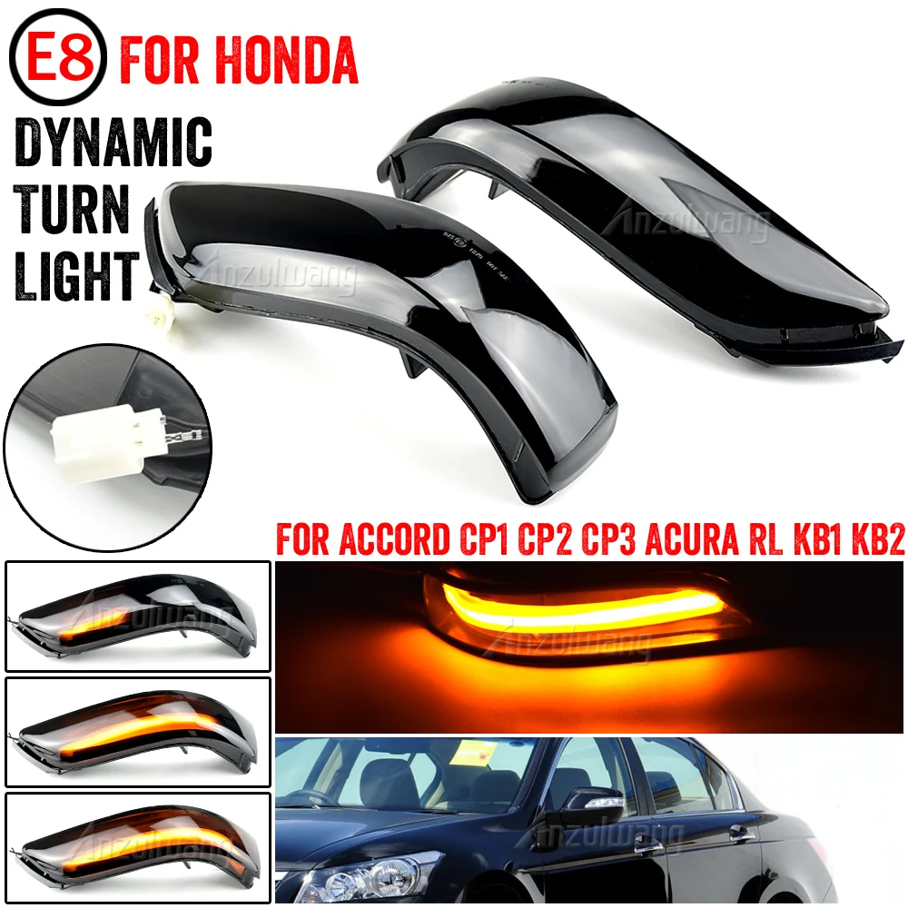

LED Dynamic Turn Signal Light For Honda Accord CP1/CP2/CP3 2008-2013 Acura RL (KB1/2) 2006-2009 Side Wing Mirror Indicator Lamp