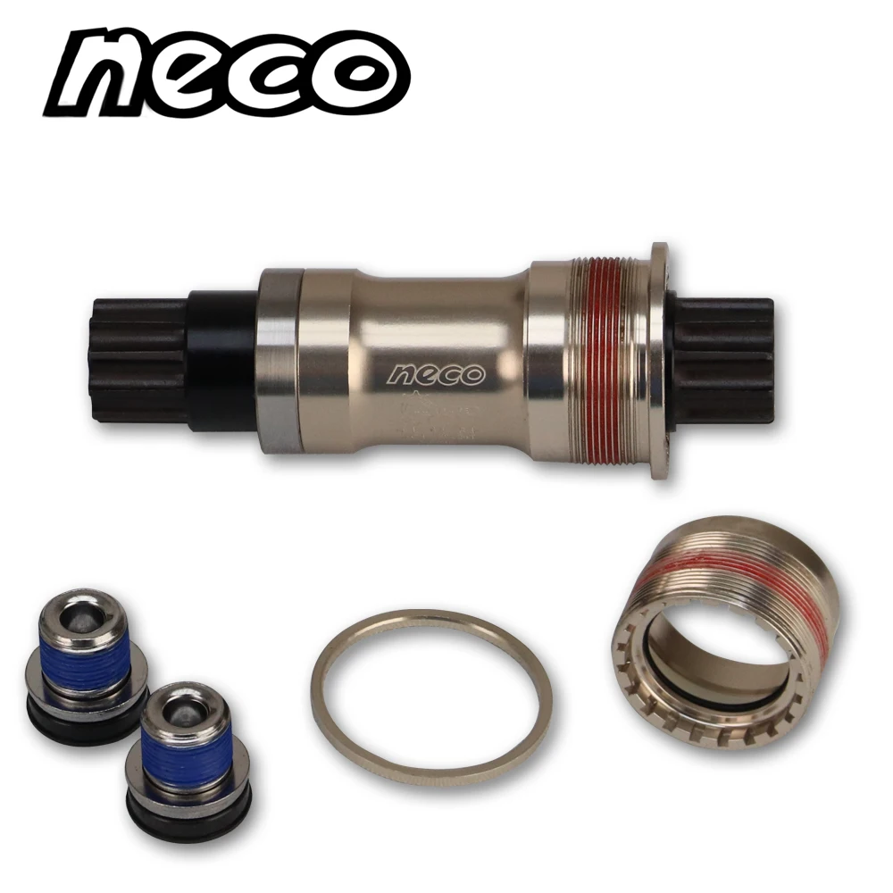 

NECO Splined ISIS Ten Slot bicycle Climbing bicycle axle CR-MO Hollow SHIMANO standard specification 108/113/118/128mm