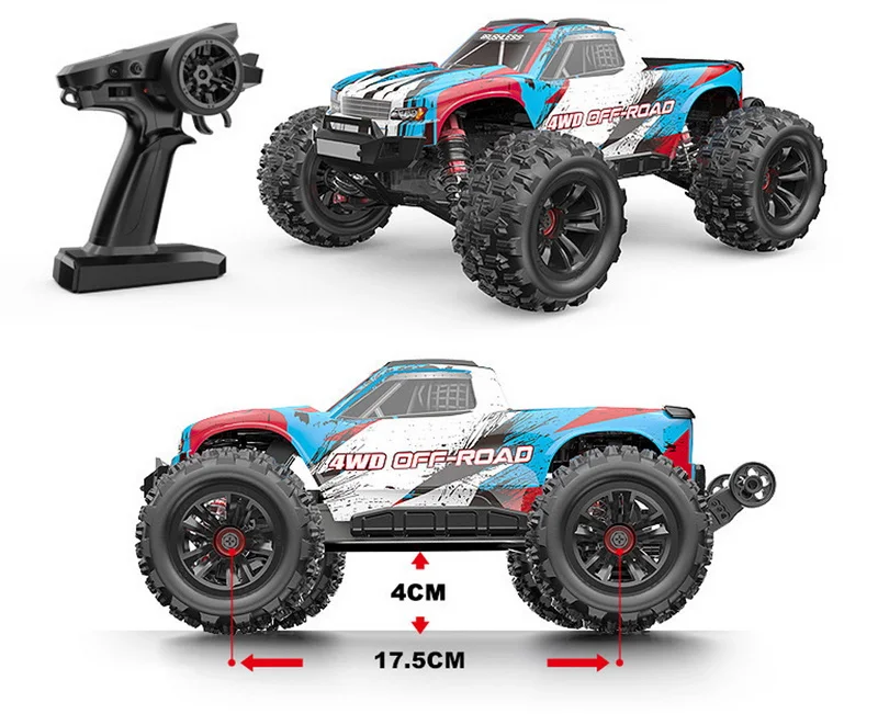 

MJX 16208 Hyper Go 1/16 Brushless High-Speed 4WD 2.4G Remote Control Off-Road Truck 68km/H /4WD Brushless R/C big wheel truck
