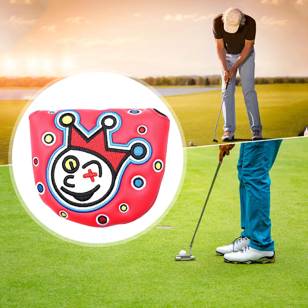 

PU Golf Iron Headcovers Sticker Buckle Golf Head Protect Cover Waterproof Durable Anti-collision Embroidery Sporting Accessories
