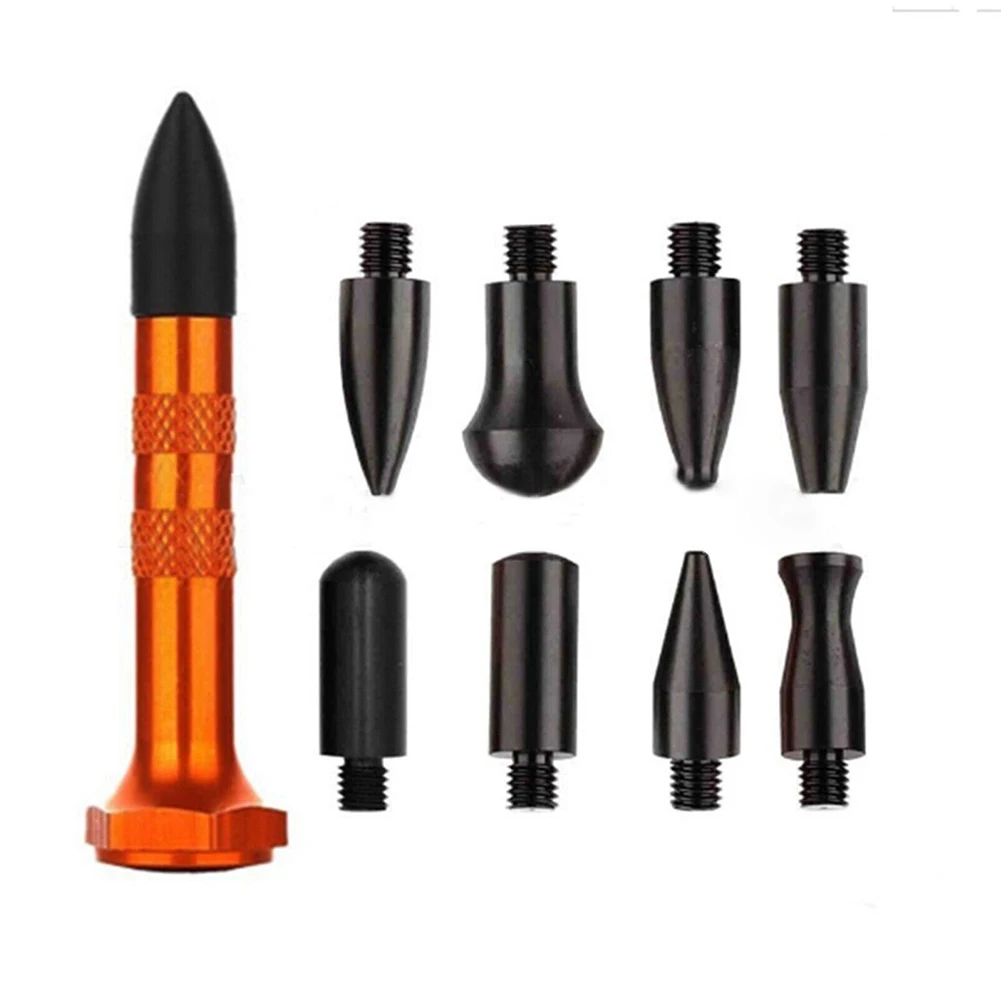 

1pc Paintless Hail Dent Repair Removal Kit Auto Body Tap Down Pen Tools With 9 Head Repair Pen Car Repair Tool Accessories