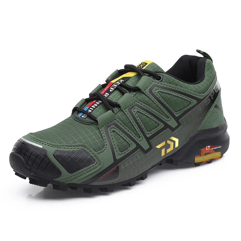 

Dawa for Fishing Shoes Men's Outdoor Wear-resistant Cross-country Hiking Shoes Breathable Non-slip Fishing Shoes Cycling Shoes
