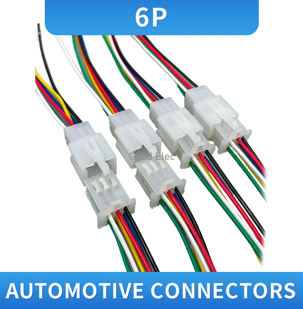 10 комплектов автомобильных разъемов 2 8 мм 6p литра см штекерные и женские