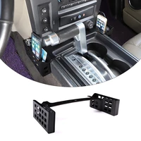 car gear shift storage box gear shifter side tray pallet stowing tidying organizer case for hummer h2 2001 2007 auto accessories