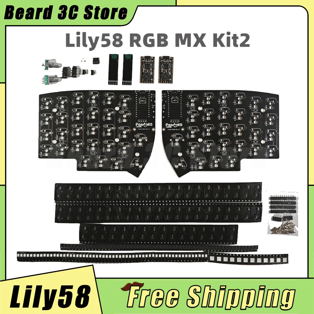 Lily58 Разделенная клавиатура PCB Kit DIY Механическая Пользовательские аксессуары для