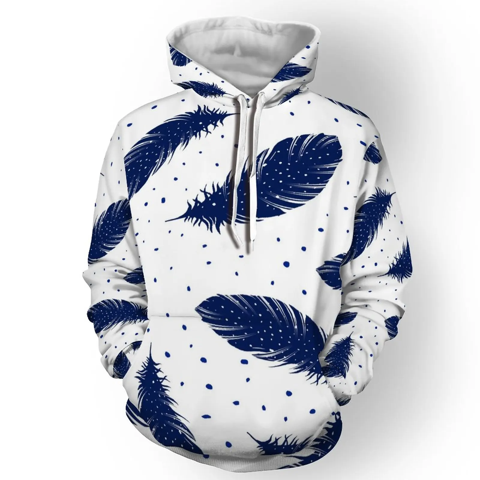 

2022 New European and American spring and summer women's sweater 3D feather printing series creative leisure Women's 3D sweater