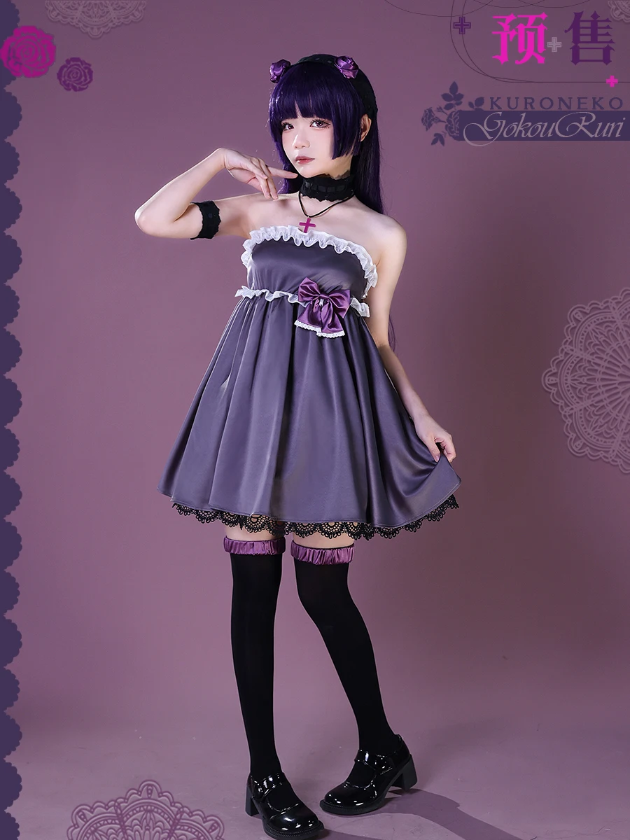 

COS-HoHo Anime My Little Sister Can't Be This Cute! Kuroneko Gokou Ruri Cocktail Dress Lovely Game Suit Uniform Cosplay Costume