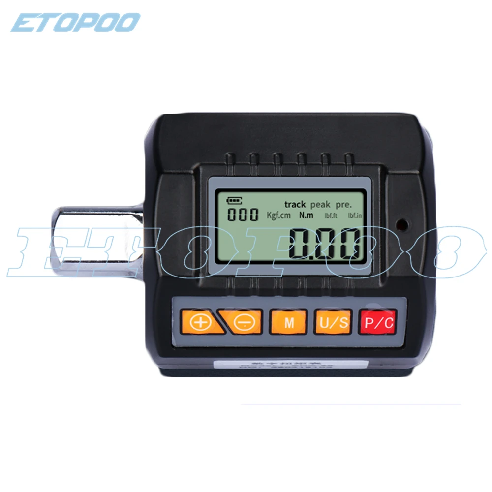 

1/2 Adjustable Car Repair Bicycle Torque Tester ANC Sets With Adapter Digital Torque Meter Torque Wrench Head Bike Set