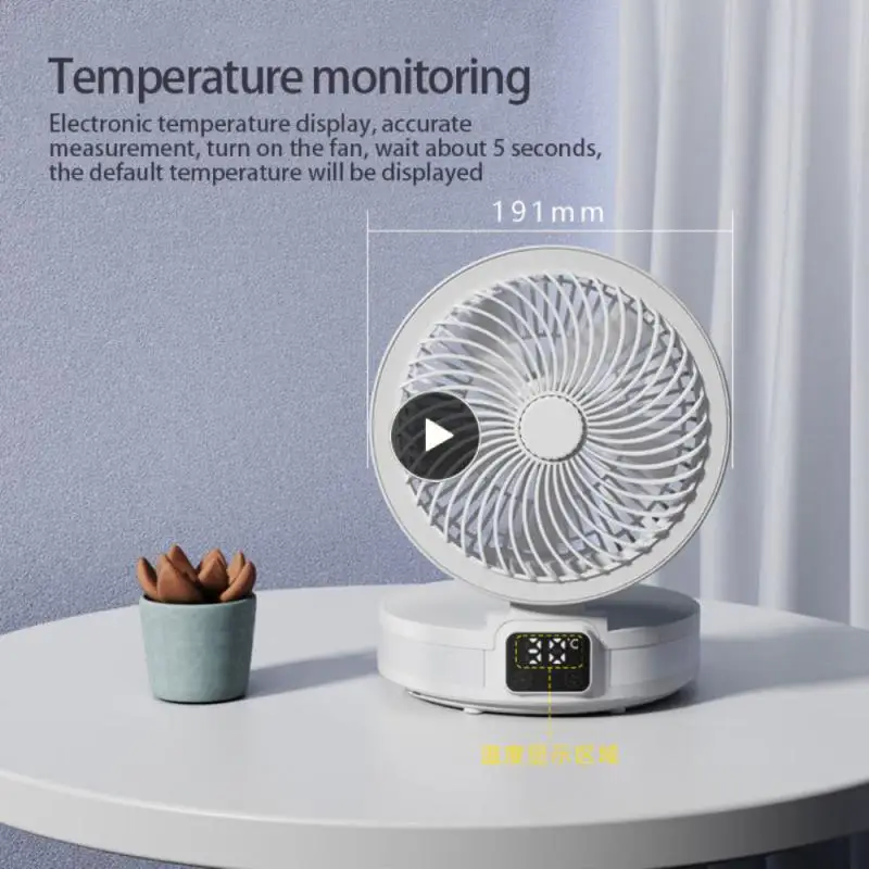 

Складной вентилятор для ароматерапии, Рабочая поверхность, 4-скоростной летний вентилятор с возможностью зарядки в режиме реального времени