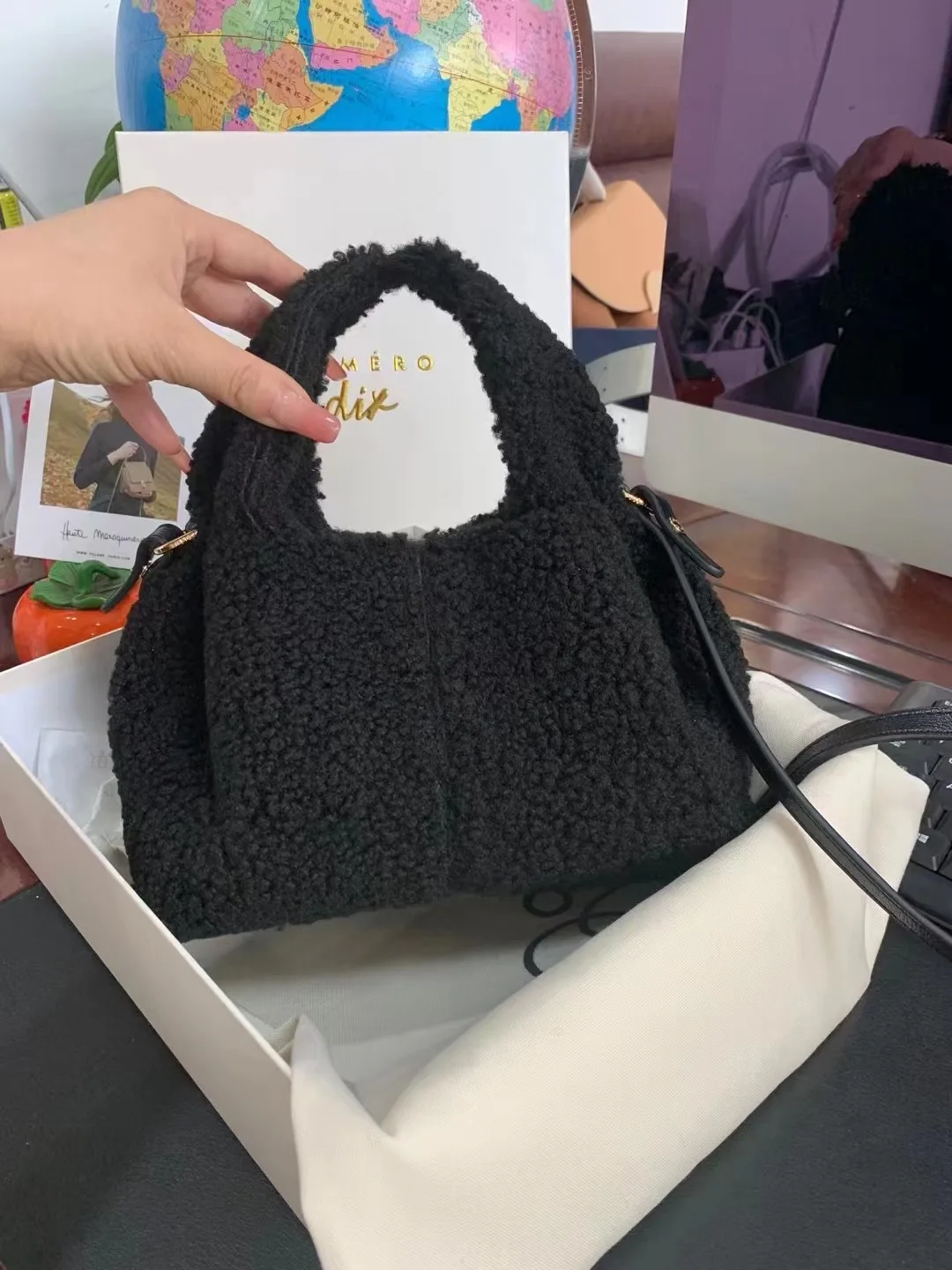 

New Polene 2023 French Light Luxury Design Female Handbag Cloud Bag Leather Messenger Portable Women's Bag Dumpling Bag
