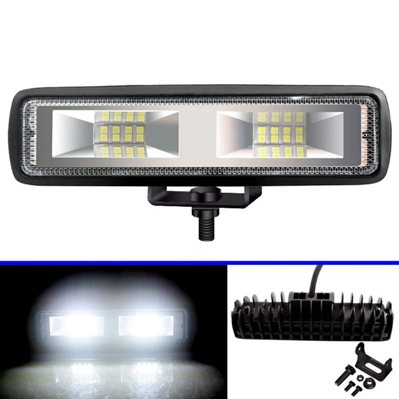 

LED Fog Lights New 48W 12V Work Light Bar Spotlight Flood Lamp Driving Offroad