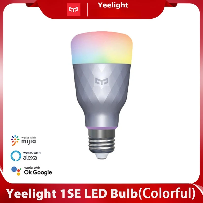 

Xiaomi Mijia Yeelight 1S 1SE Colorful Bulb E27 Smart APP WIFI Remote Control Smart LED Light Temperature Lamp For Mijia MI Home