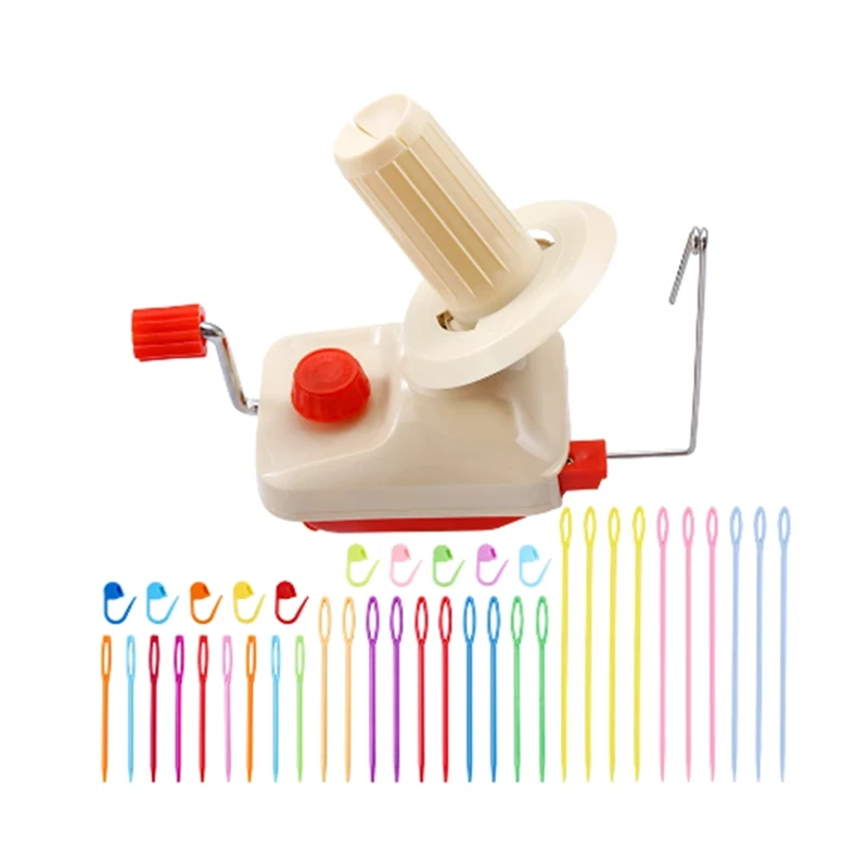 

SEWS-Winding Machine Knitting Machine Handheld Yarn Winder Fiber String Line Ball Winding Manual Wool Winder Small