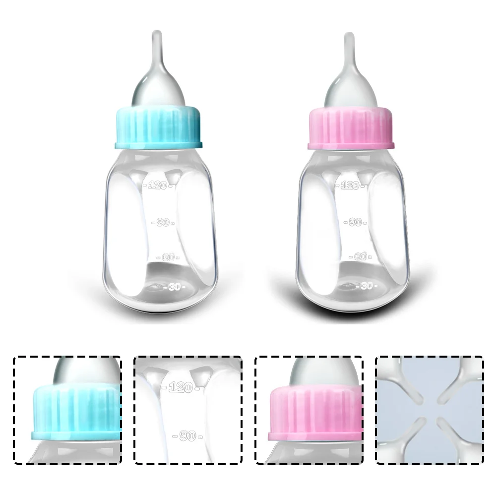 

2Pcs Puppy Feeder Bottles Kitten Bottles Fluid Bottles for Pets Nursing