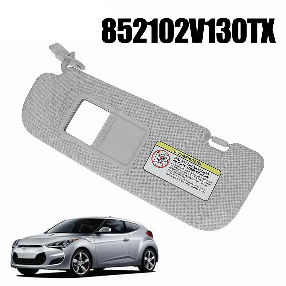 

1pcs Car Left /right Side Sun Visor With Mirror Gray For Hyundai Veloster 2012-2015 852102V130TX/852202V140TX Sun Visor Assembly