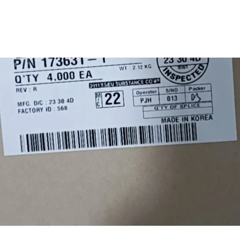 

500 шт./лот 170359-1 173631-1 173633-1 173645-1 1743655-1 174878-7 177914-1 разъем