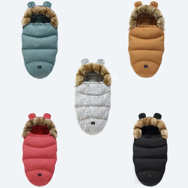 

Newborn Baby Winter Warm Sleeping Bag Infant Solid Color Windproof