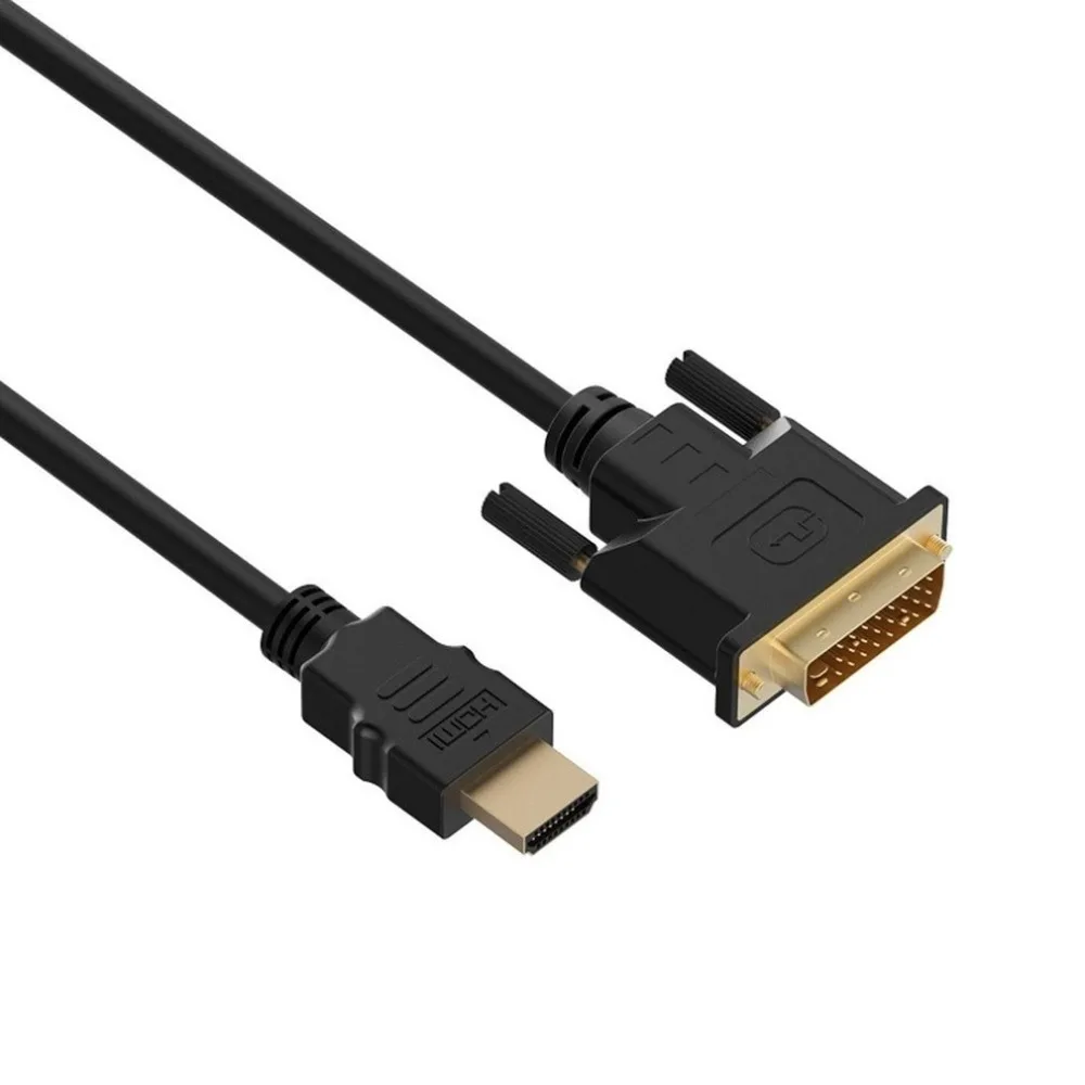 

HDMI-compatible To DVI-D Adapter Video Male To DVI Male To DVI Cable 1080p High Resolution LCD And LED Monitors