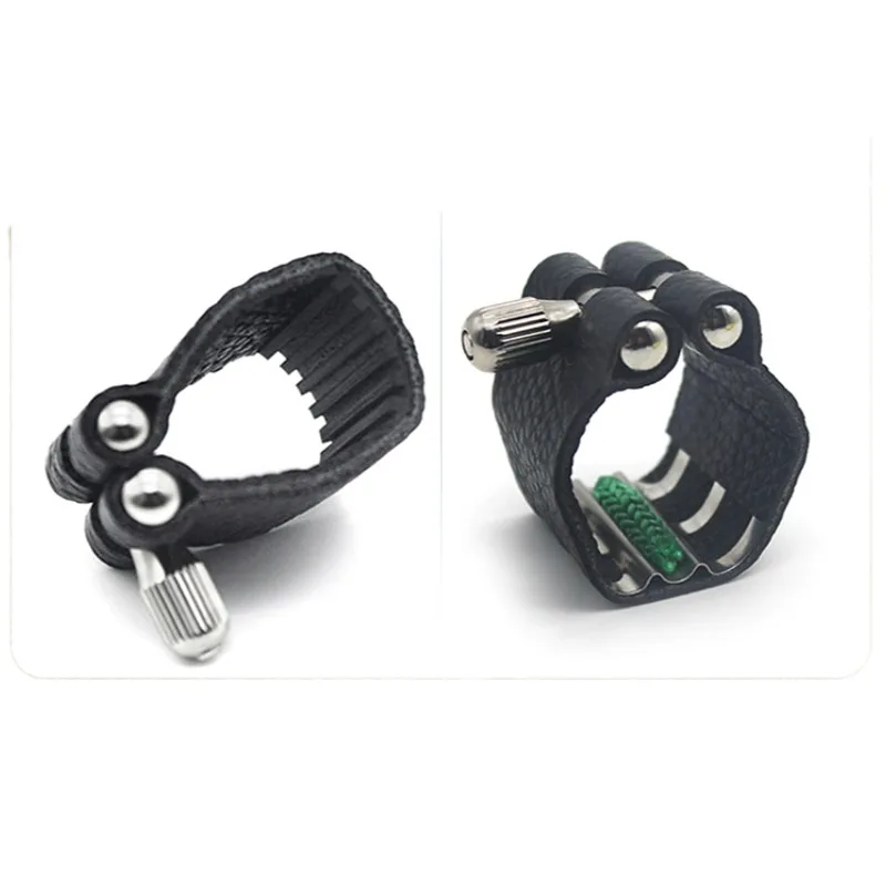 Тенор/Сопрано/альт Лигатура для саксофона черная искусственная кожа