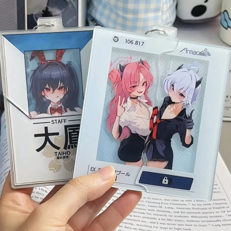 Фото Брелок для ключей из акрила Game Blue Archive Azur Lane IJN Taihō Yozakura Kirara, аксессуар для сумки, украшение, реквизит для косплея №2