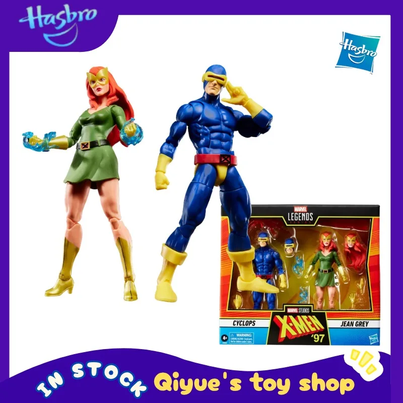 Фото В наличии: Набор Hasbro Marvel X-Men, 6-дюймовые подвижные фигурки Циклопа и Жана Грей, аниме-модели, коллекционные игрушки, подарки. №1