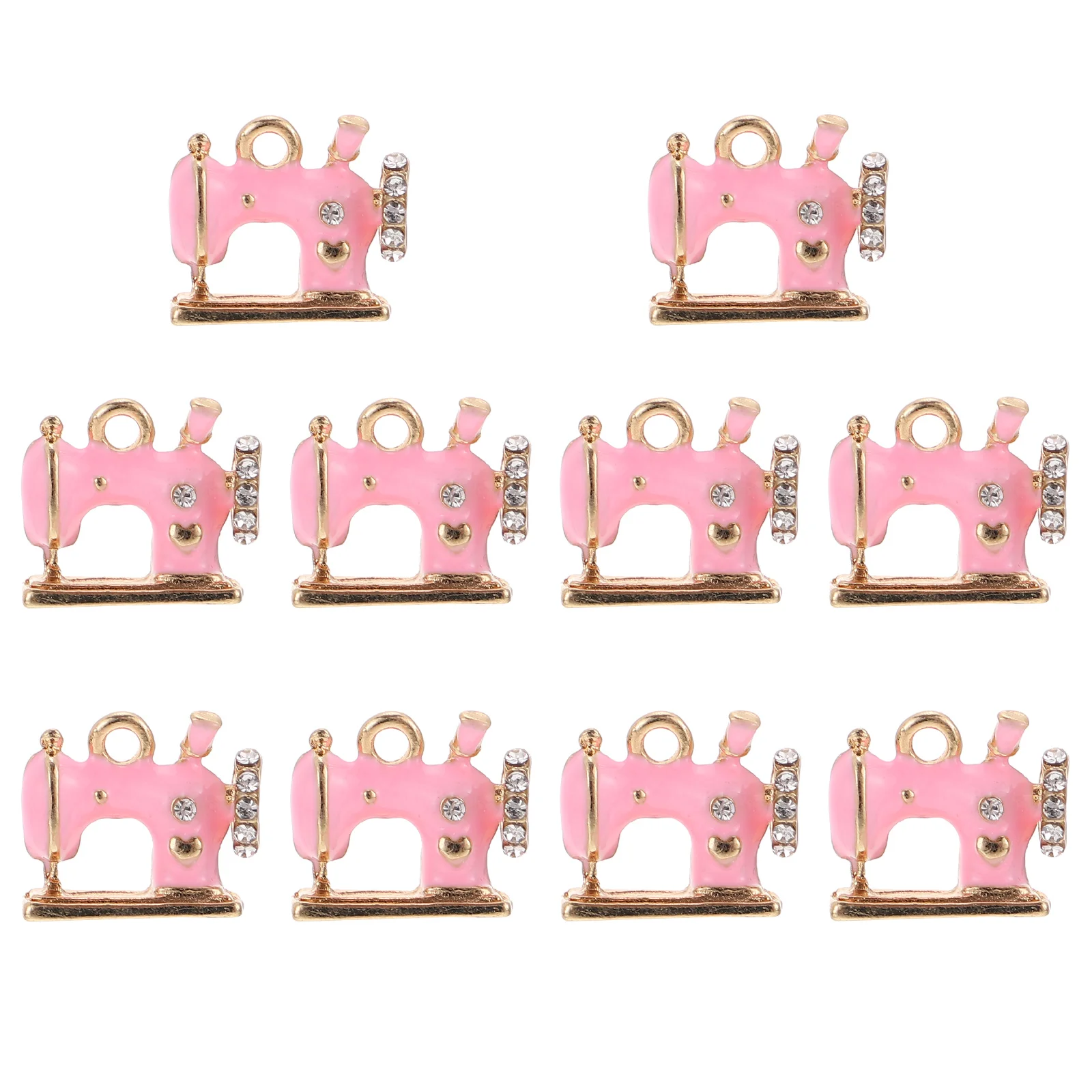 

10Pcs Necklace Bracelet Charms Pendants Beautiful Alloy Pendants for Key Rings