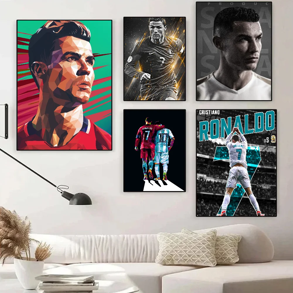 C-cristiano R-ronaldo плакат самоклеящаяся художественная водостойкая бумажная наклейка