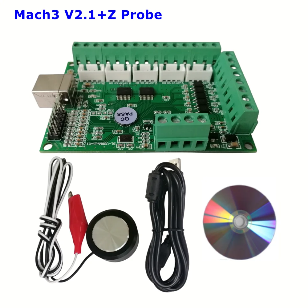 Mach3 V2.1 V3.25 USB driver motion controller 5 axis CNC board Z tool setter for cnc Router cutting engraving milling machine