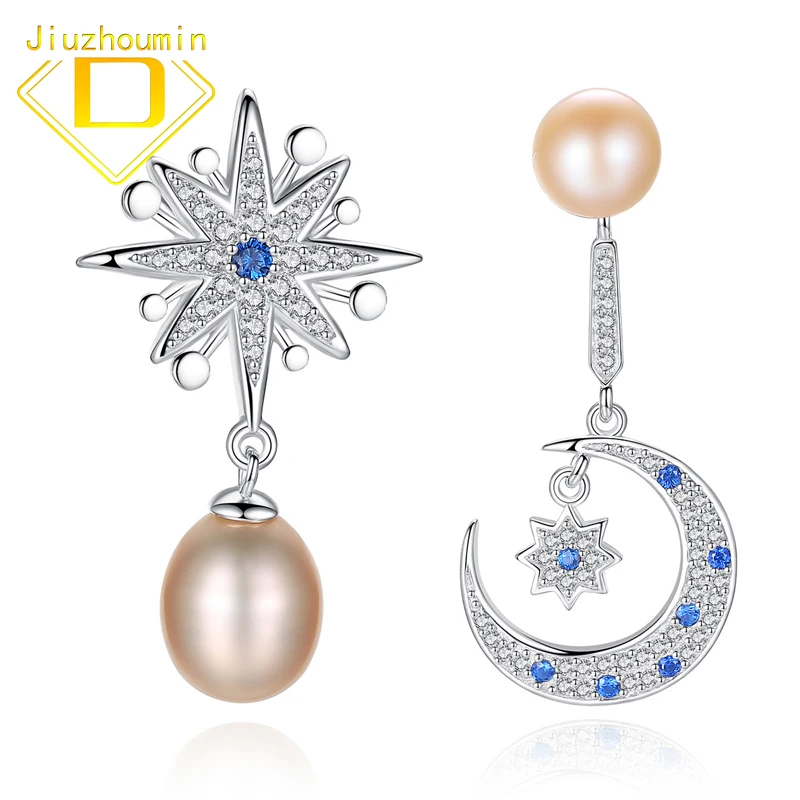 

Женские серьги-гвоздики из серебра 925 пробы с натуральным жемчугом