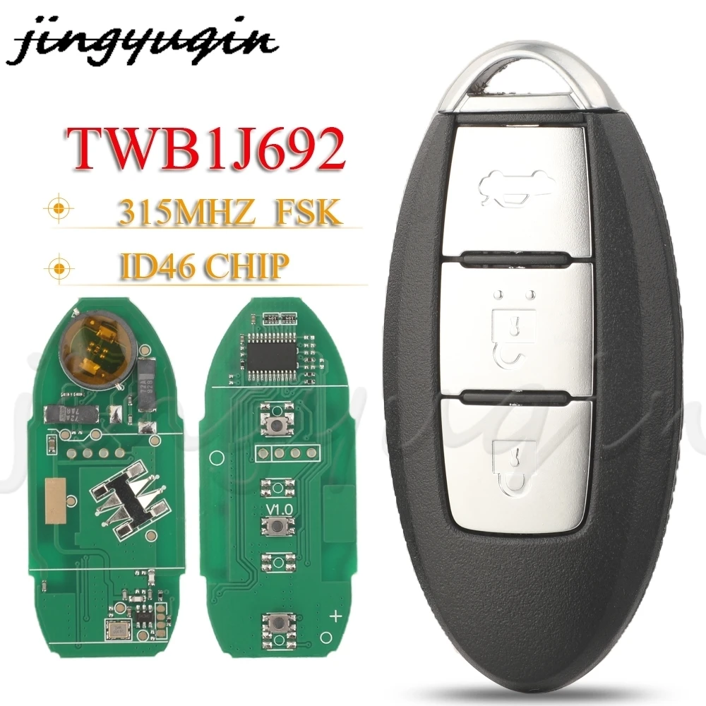 

JYQ TWB1J692 Умный автомобильный ключ 315 МГц ID46 для Nissan Fuga 2009-2015 Cima Latio Sylphy 2012- Infiniti M HYBR 2010-2015